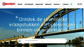 What Geodan.nl website looked like in 2017 (7 years ago)