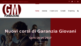 What Gmformazione.it website looked like in 2017 (7 years ago)