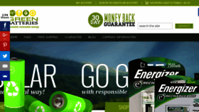 What Greenbatteries.com website looked like in 2017 (7 years ago)