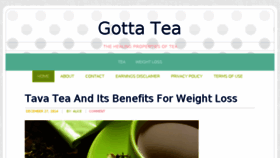 What Gottatea.com website looked like in 2017 (7 years ago)