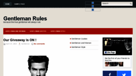 What Gentlemanrules.com website looked like in 2017 (7 years ago)