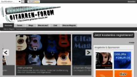 What Gitarren-forum.de website looked like in 2017 (7 years ago)