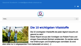 What Gesundheits-universum.de website looked like in 2017 (7 years ago)