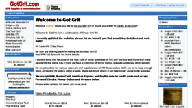 What Gotgrit.com website looked like in 2017 (7 years ago)