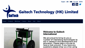 What Gaitech.hk website looked like in 2017 (9 years ago)