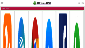 What Globalapk.me website looked like in 2017 (7 years ago)