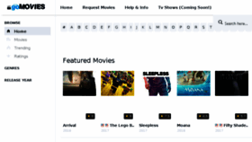 What Gomovies.co website looked like in 2017 (7 years ago)