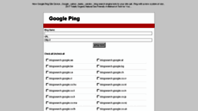 What Googleping.info website looked like in 2017 (7 years ago)