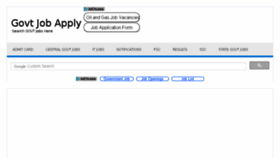 What Govtjobapply.com website looked like in 2017 (7 years ago)
