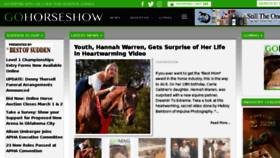 What Gohorseshow.com website looked like in 2017 (7 years ago)