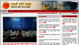 What Gdt.gov.vn website looked like in 2017 (7 years ago)