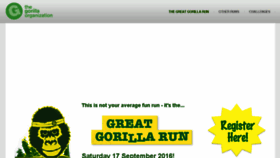 What Greatgorillarun.org website looked like in 2017 (7 years ago)