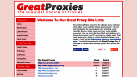 What Greatproxies.com website looked like in 2017 (7 years ago)