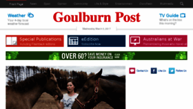 What Goulburnpost.com.au website looked like in 2017 (7 years ago)