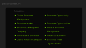 What Globalbusiness.ws website looked like in 2017 (7 years ago)