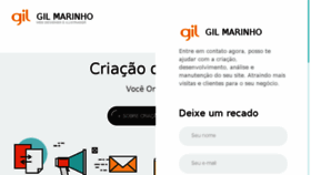 What Gilmarinho.com website looked like in 2017 (7 years ago)