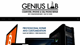 What Geniuslabla.com website looked like in 2017 (8 years ago)