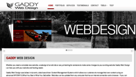 What Gaddywebdesign.com website looked like in 2017 (7 years ago)