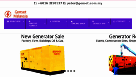What Genset.com.my website looked like in 2017 (7 years ago)