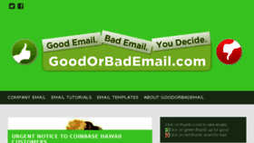What Goodorbademail.com website looked like in 2017 (7 years ago)