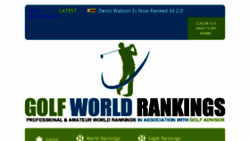What Golfworldranking.co.uk website looked like in 2017 (7 years ago)