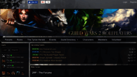 What Guildwars2roleplayers.com website looked like in 2017 (7 years ago)