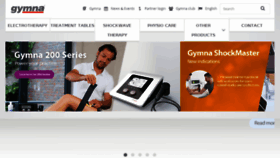 What Gymna.com website looked like in 2017 (7 years ago)