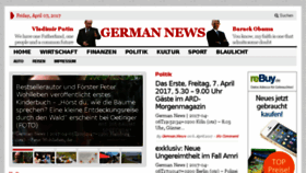 What German-news.net website looked like in 2017 (7 years ago)