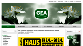 What Gea.at website looked like in 2017 (7 years ago)