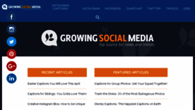 What Growingsocialmedia.com website looked like in 2017 (7 years ago)