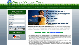 What Greenvalleycash.com website looked like in 2017 (7 years ago)