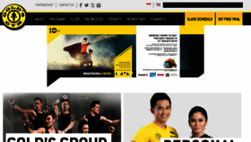 What Goldsgym.co.id website looked like in 2017 (7 years ago)