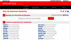 What Guiaempresas.universia.es website looked like in 2017 (7 years ago)