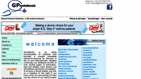 What Gpnotebook.com website looked like in 2017 (7 years ago)