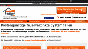 What Guenstigehallen.de website looked like in 2017 (7 years ago)