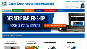 What Gablershop.de website looked like in 2017 (7 years ago)