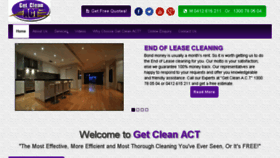 What Getcleanact.com.au website looked like in 2017 (7 years ago)