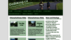 What Gobiking.ca website looked like in 2017 (7 years ago)