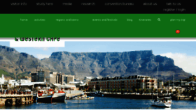 What Goto.capetown website looked like in 2017 (7 years ago)