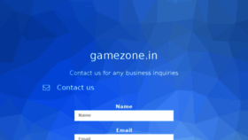 What Gamezone.in website looked like in 2017 (7 years ago)