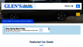 What Glensautosales.com website looked like in 2017 (7 years ago)