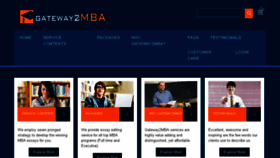 What Gateway2mba.com website looked like in 2017 (7 years ago)