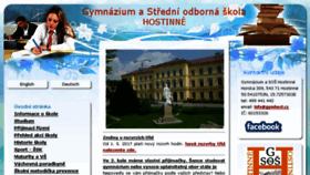 What Gymhost.cz website looked like in 2017 (7 years ago)