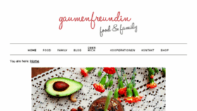 What Gaumenfreundin.de website looked like in 2017 (7 years ago)