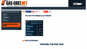 What Gas-cost.net website looked like in 2017 (6 years ago)