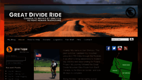 What Greatdivideride.com website looked like in 2017 (7 years ago)