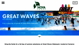 What Greatwaveswaterpark.com website looked like in 2017 (7 years ago)