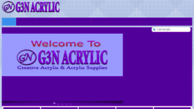 What G3nacrylic.com website looked like in 2017 (7 years ago)