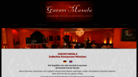 What Garam-masala.de website looked like in 2017 (7 years ago)