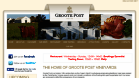 What Grootepost.co.za website looked like in 2017 (7 years ago)